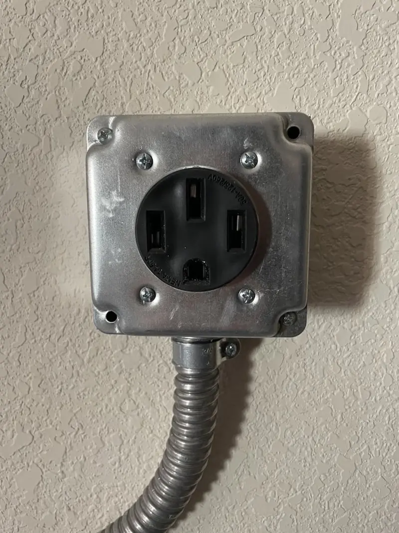 NEMA 14-50 outlet installed for Smart Home Electrical in Seven Hills
